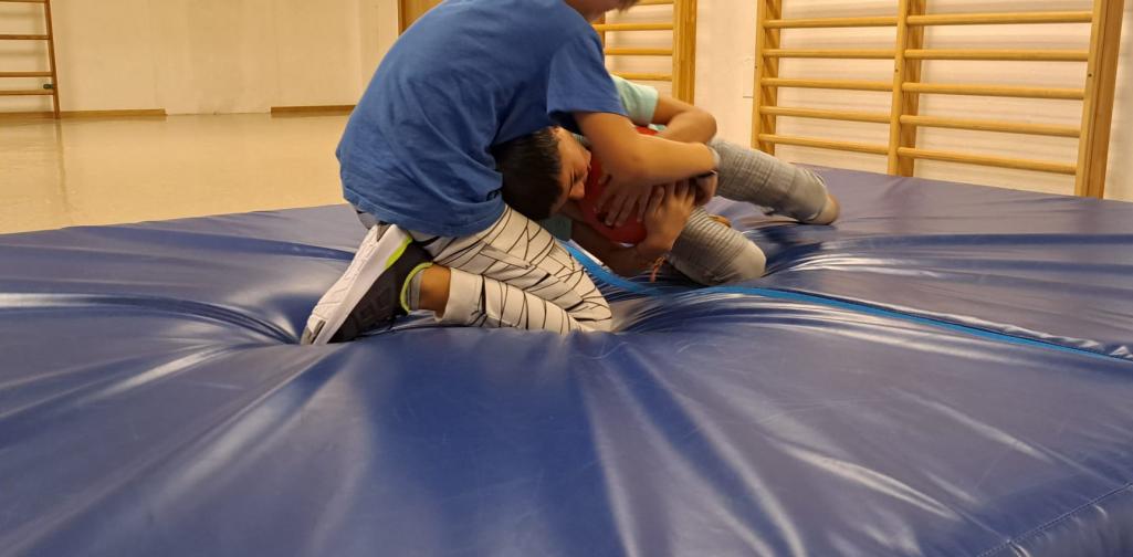 Kinder bei den Projekttagen Lernbereich "Taekwondo"