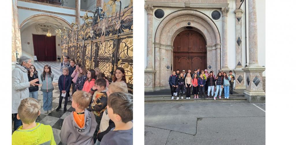 4. Klasse vor und in der Hofkirche