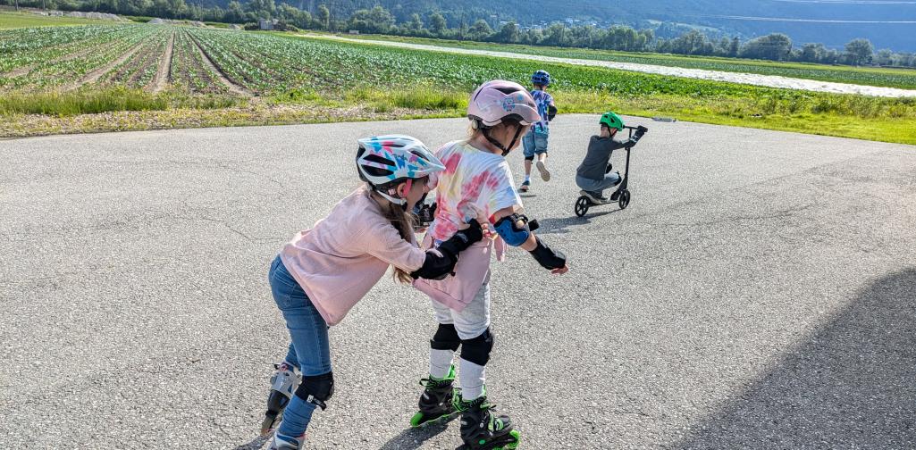 1. Klasse beim Inlineskaten