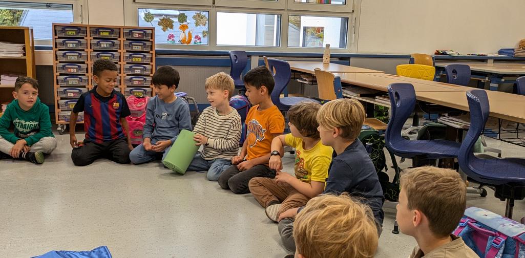 1. Klasse Der Kürbis zum angreifen